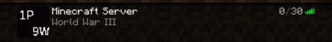 1P9W - Minecraft Server