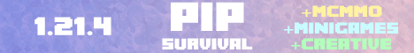PIP 1.21.4 McMMO-Survival & More - Minecraft Server
