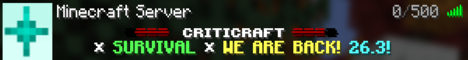 CRITICRAFT - Minecraft Server