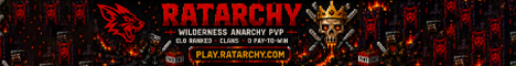 Ratarchy | 1.21 Wilderness Anarchy | Ranked PvP - Minecraft Server