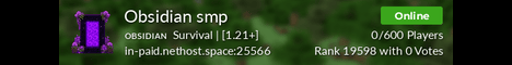 Obsidian smp - Minecraft Server