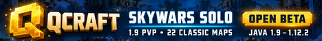 QCraft | Classic SkyWars | 1.9 PvP - Minecraft Server
